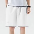 thumbnail image 2 of Ymyiu Men's Shorts Men's Stretch Shorts Casual Everyday Wear Relaxed Fit Size 2XL(White, 2XL), 2 of 6