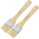 thumbnail image 2 of Khaki Synthetic Paint Brushes for Artists with Natural Bristle and Wood Handle 3# 2 Pcs, 2 of 4