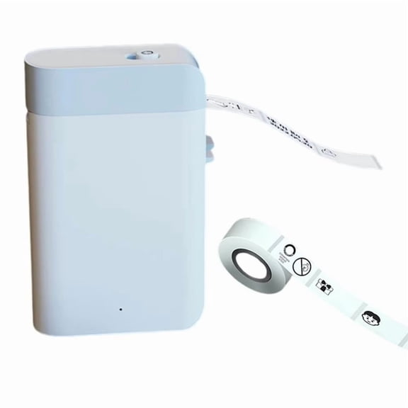 Bluetooth-Compatible Label Printer Mini Bluetooth Label Printer with Rechargeable Battery Built-in Cutter for Sticker