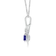thumbnail image 2 of ANGARA Natural Round Tanzanite Solitaire Infinity Knot Pendant in 14K White Gold for Women (Size-6mm) | December Birthstone, Birthday, Anniversary, Jewelry Gift for Women | Natural Tanzanite Necklace, 2 of 8