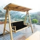 thumbnail image 5 of Garden swing hammock cushion, 120x100x8cm, weatherresistant Blue, 5 of 5