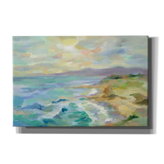 Epic Graffiti 'Dunes by the Sea' by Silvia Vassileva, Canvas Wall Art, 60"x40"