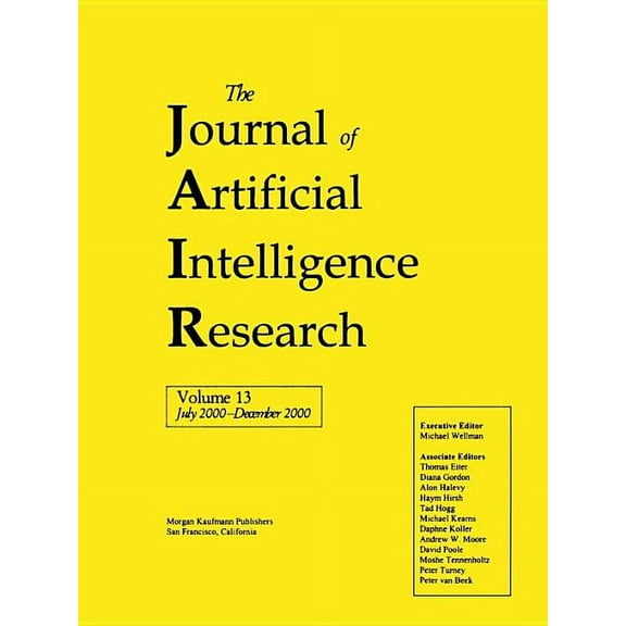 Journal of Artificial Intelligence: Journal of Artificial Intelligence Research, Volume 13 (JAIR) (Paperback)