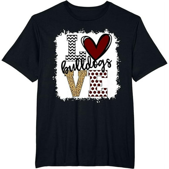 Bulldogs Mascot Love - School Spirit Fantastic Gifts T-Shirt