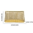 thumbnail image 2 of Yucurem Women Evening Bag Flap Metallic Pu Clutch Purse Shiny Envelope Handbag (Gold) Evening bag (Gold), 2 of 10