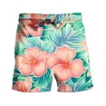 thumbnail image 3 of Men's Hawaii Printed Shorts Drawstring Elastic Waist Casual Loose Boardshorts Summer 2024 Fashion Beachwear Multicolor,XXXL, 3 of 5