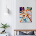 thumbnail image 2 of GooTPa Cocktail Party Celebration Canvas Wall Art, Canvas Prints Wall Art for Living Room Bathroom Bedroom Office, Art Print Painting for Home Decorations - 16x20in, 2 of 5