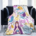 thumbnail image 2 of Mermaid Blanket Gifts for Women Girls Soft Warm Lightweight Cozy Cartoon Mermaid Throw Blankets for Bed Living Room Sofa Couch Mermaid Decor 80x60in, 2 of 6