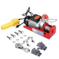 thumbnail image 1 of Electric Hoist, 440LBS Lift Electric Winch with Remote Control Power System, 110V Winch Overhead Crane Ceiling Pulley for Lifting Pulling Building, 1 of 8