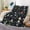 Blue, variant on Gray Christmas Blanket, Winter Snowflake Deer Christmas Tree Snowman Printed Flannel Blankets, Xmas Soft Warm Cozy Happy New Year Holiday Blanket for Couch Sofa Bed Home Decor, 60X90IN