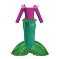 thumbnail image 5 of Disney-vestido de la Sirenita Ariel para niña, ropa de fiesta de carnaval, Cosplay, manga voladora, vestido de baile de cumpleaños, 2024, 5 of 5