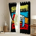 thumbnail image 3 of Castle Fairy Video Game Curtains and Drapes,Abstract Vintage Black Out Curtains,Graffiti Splash Curtains Pack of 2 (52x63 Each),Microfiber Boys Bedroom Decor, 3 of 6