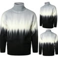 thumbnail image 2 of Suéter Odeerbi Otoño Invierno Cuello Alto Nuevo Punto Gradiente Cálido Grande Casual, 2 of 5