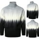 thumbnail image 2 of Suéter Odeerbi Otoño Invierno Cuello Alto Nuevo Punto Gradiente Cálido Grande Casual, 2 of 5