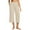 Khaki, variant on Htigea Capri Pants for Women Wide Leg Yoga Pants for Summer Flowy Capris Loose Casual Cropped Pants with Pockets Black,M