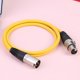 thumbnail image 5 of Cable XLR de 3 pines a 1 m cable de micrófono blindado amarillo, 5 of 9