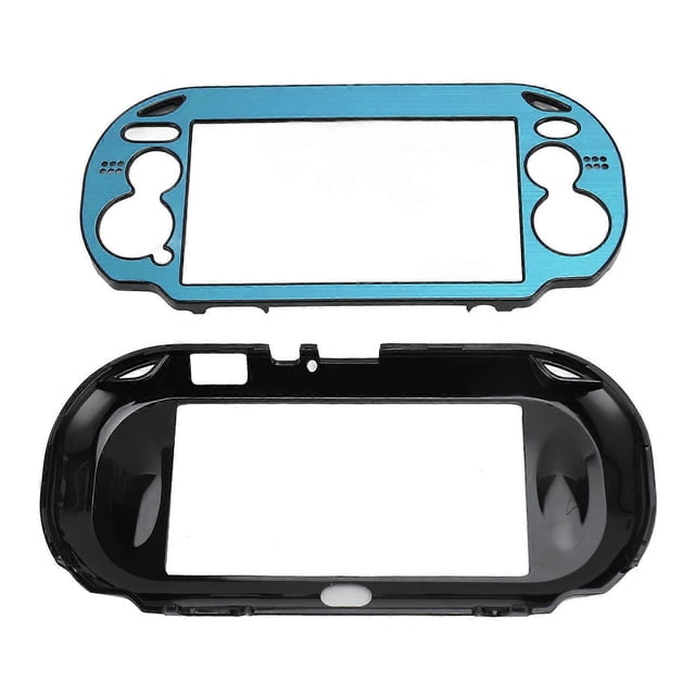 Hard Shell Case for PS Vita 1000, Aluminum Alloy Replacement Protective Case Perfect Fit for PSV 1000 Game Console, Light Blue