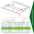 thumbnail image 4 of Yesfashion Window Awning, Polycarbonate Cover Awnings For Patio, 59"xD34" Front Door Outdoor Patio Awning Canopy, Rain Snow Sunlight Protection Solid Sheet, 4 of 7