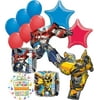 Mayflower Products Transformers Birthday Party Supplies 13pc Optimus Prime and Bumble Bee Balloon Bouquet Decorations