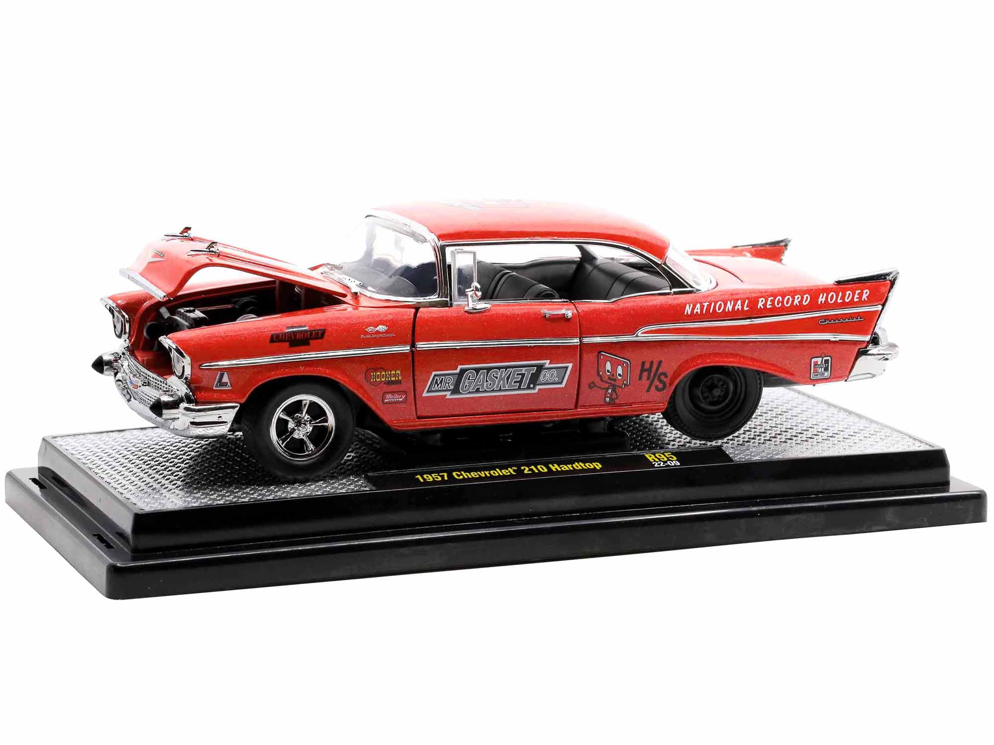 1957 Chevrolet Bel Air Purple Diecast Model Car | M2 Machines