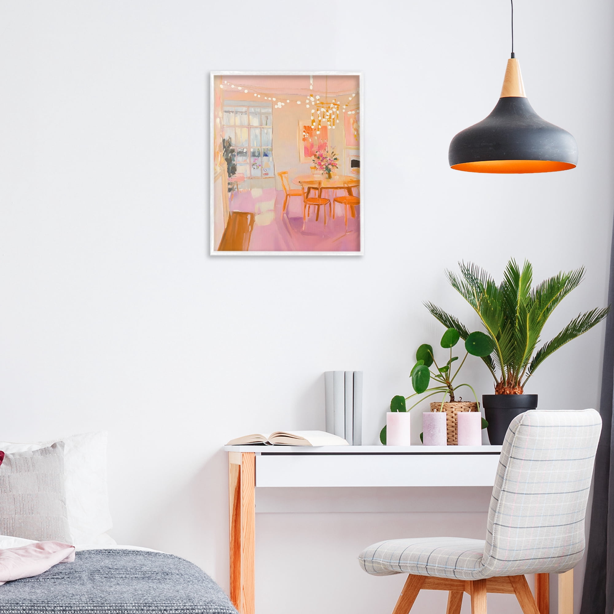 Stupell Industries Warm & Inviting Dining Room White Framed Giclee Art, design by The Prints Vibe