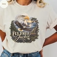 thumbnail image 4 of Fly Free Jackie Shirt, Big Bear Eagle Memorial Tee, Bald Eagle Tribute, Jackie the Eagle Shirt, 4 of 7