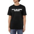 thumbnail image 1 of Camisetas de algodón para hombre con diseño de café y pastor alemán, camisetas casuales básicas de cuello redondo, camisetas de moda de manga corta., 1 of 6