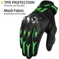 thumbnail image 5 of ILM Motorcycle Motocross Cycling Off-Road Dirt Bike Gloves for Men Women Touchscreen Hard Knuckle ATV MTB Guantes (Green, S), 5 of 7