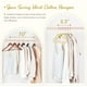 thumbnail image 3 of HOUSE DAY Perchas Terciopelo Beige Pqt. 60, Perchas Fieltro Flocado Antidesliz., Resistentes, Forma Corazón, Para Abrigos, Ultradelgadas Ahorro Espacio Armario., 3 of 7