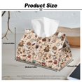 thumbnail image 7 of COEQINE PU Leather Facial Tissue Holder Facial Tissue Dispenser Rectangular Table Dryer Sheet Dispenser 7.95X4.92X4.52 Inch for Nightstand Dining Table Tabletop, Coffee Chocolate Beige, 7 of 7