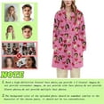 thumbnail image 2 of Rohuuque Women's Robes with Hood Thick Flannel Robe Long Hooded Bathrobe Plush Brushed Cotton Soft Cozy Sleepwear Night Dress Hot Pink B, 2 of 6