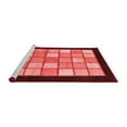 thumbnail image 2 of Ahgly Company Machine Washable Indoor Square Oriental Red Modern Area Rugs, 4' Square, 2 of 4