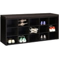 thumbnail image 7 of VASAGLE CUSTOS Collection - Shoe Bench, Storage Bench with Padded Seat, Entryway Bench with 15 Compartments, for Bedroom, 11.8 x 41.3 x 18.9 Inches, Espresso Brown and Chestnut Brown, 7 of 7