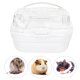 thumbnail image 4 of Estuche de transporte para hámster, portátil, ligero, para animales pequeños, para viajes al aire libre, color blanco claro, 4 of 12