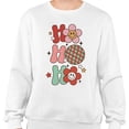 thumbnail image 2 of Daisy Ho Ho Ho Sweatshirt Unisex Large White, 2 of 5