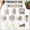 thumbnail image 2 of 14 Pieces Farmhouse Tiered Tray Decor Rustic Cottages Wooden Decorations Set Vintage House Table Top, 2 of 9