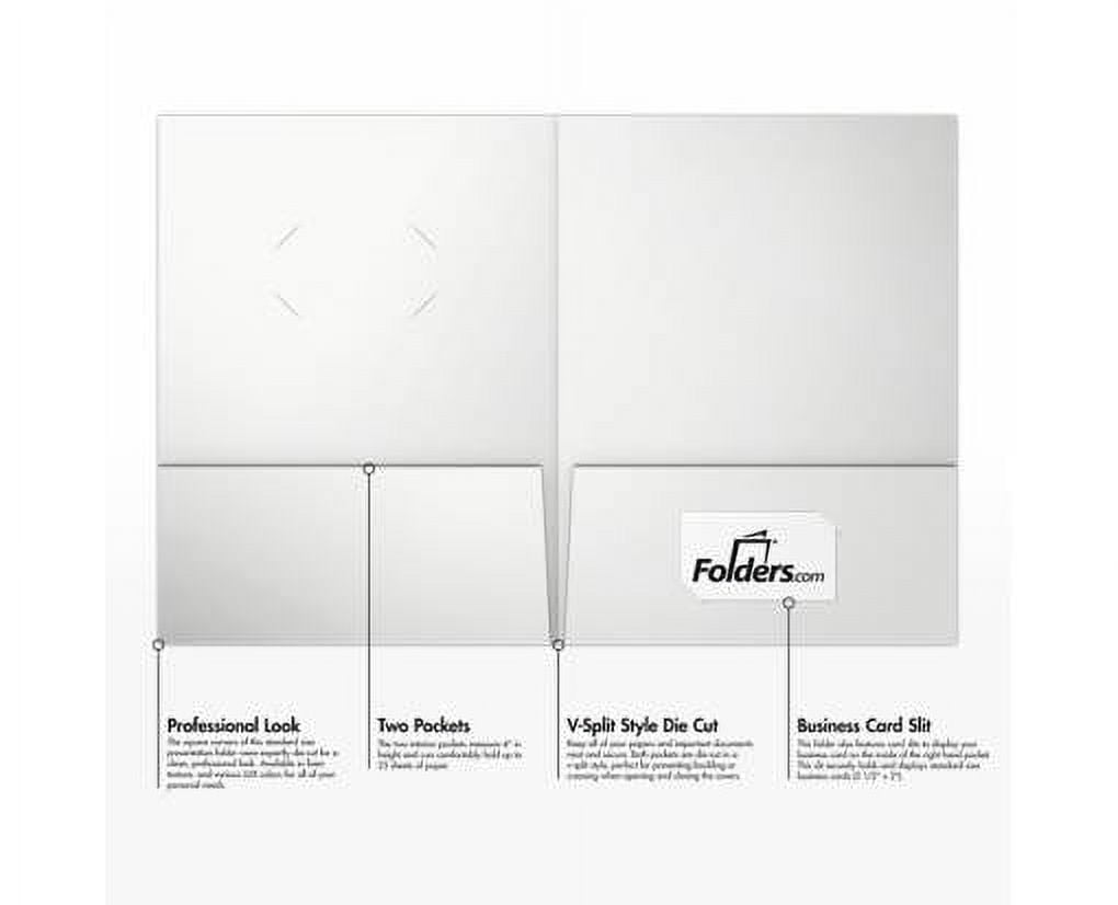 LUXPaper 9 x 12 Presentation Folder w/Front Cover Center Card