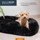 thumbnail image 3 of Cama para Perros Cama para Mascotas Antiestres Redonda Esponjosa Cómoda Afelpada (Large, Black), 3 of 8