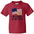 thumbnail image 3 of Inktastic My Uncle is My Hero Military Nephew Youth T-Shirt, 3 of 5