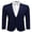 Dark Blue, variant on Men's Casual Corduroy Blazer Classic Fit Two Button Sport Coat Fashion Notch Lapel Blazer Jacket