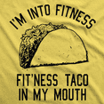 thumbnail image 2 of Mens Fitness Taco Funny T Shirt Humorous Gym Graphic Novelty Sarcastic Tee Guys Graphic Tees, 2 of 5