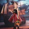 thumbnail image 3 of 2023 Nuevo disfraz de pirata para niña, disfraz de Halloween, disfraces de cosplay para fiesta infantil, vestido de tutú de malla para niña pirata, 3 of 5