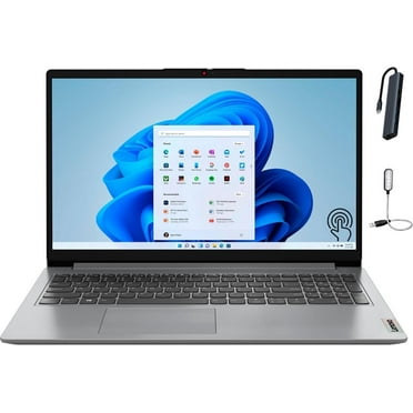 Lenovo IdeaPad 1i 15.6" FHD Touchscreen Laptop, Intel Core i3-1215U, 16GB RAM, 512GB SSD, Media Card Reader, Windows 11 Home, Cloud Gray with Mazepoly Accessories