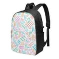 thumbnail image 1 of YFYANG 17" Laptop Backpack, Colorful Line Texture Fashion Travel Work Backpack with USB and Headphone Cable Interface for Men and Women, 1 of 6