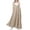 Beige, variant on JFHHQ Garden Dress Women's Solid Color V Neck Backless Casual Midi Dress Loose Fit Summer Dress XXL Beige