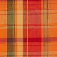 thumbnail image 2 of Fennco Styles Harvest Collection Rustic Tartan Design 100% Cotton 65 x 65 Inch Tablecloth – Terracotta Table Cover for Thanksgiving Dinner, Family Gathering, Special Events and Home Décor, 2 of 5