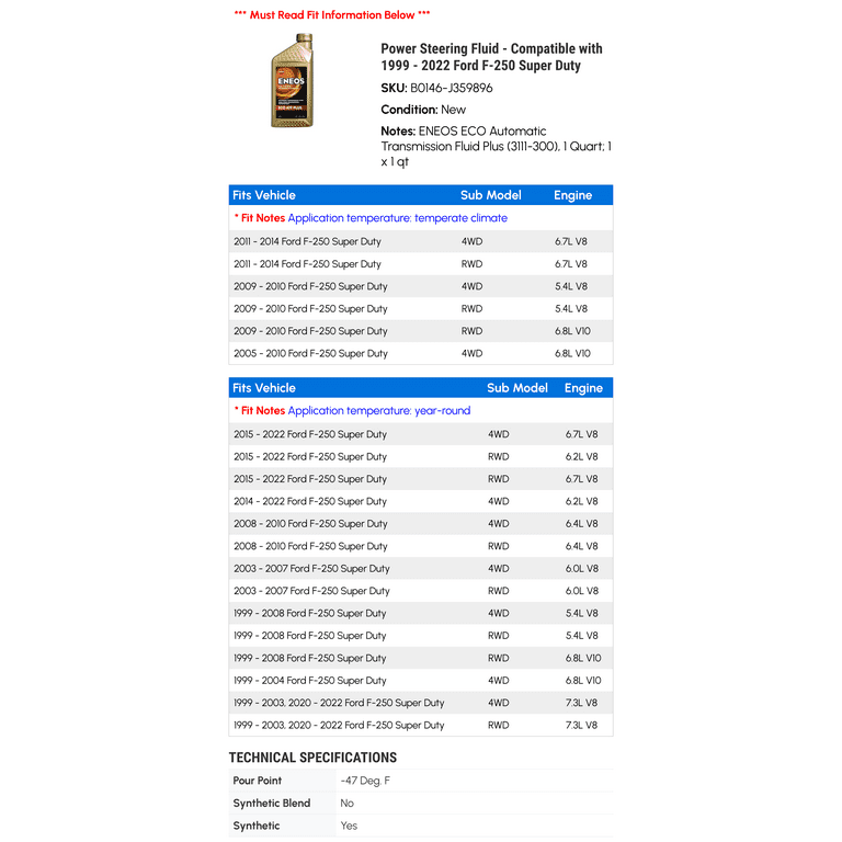 2002 Ford Ranger Power Steering Fluid Type Discount Buying www