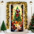thumbnail image 5 of ‌Christmas Door Cover - 35.43in x 70.87in Santa Claus & Festive Decorations,Christmas Home Decor for Holiday Atmosphere,Door Porch Covers for Home Party Holidays Decoration‌, 5 of 6