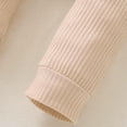 thumbnail image 4 of Fesfesfes Infant Baby Jumpsuit Girls Clothes Bow Tie Romper Pants Hairband Outfits Set Solid Print Clothes, 4 of 6