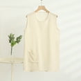 thumbnail image 2 of ZyeKqe Plus Size Tank Tops for Women Sleeveless Shirts Crewneck Lightweight Comfy Blouses, 2 of 4